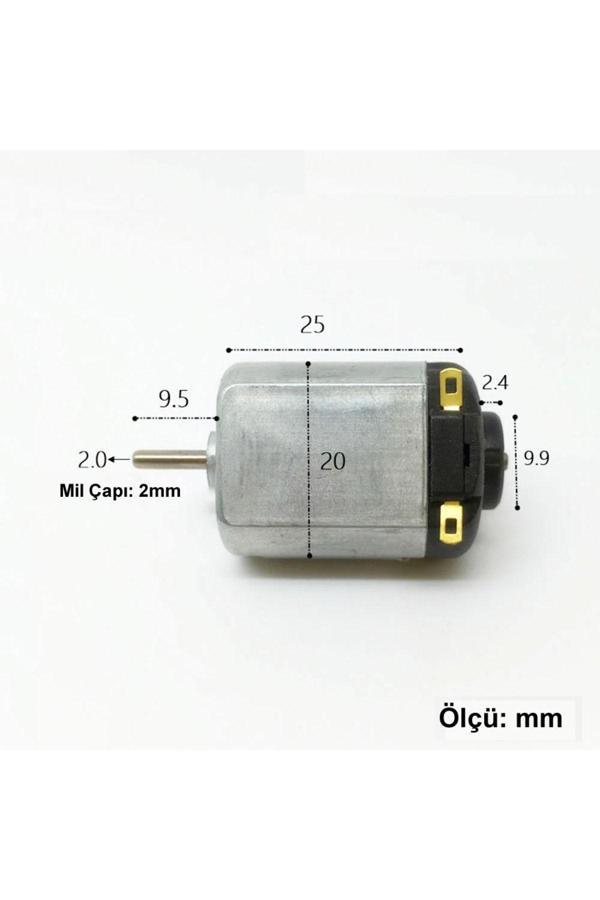 Robiz 3V 6V Dc Motor 130 Dc Motor Oyuncak Motoru - Image 1