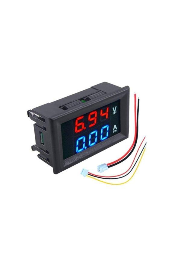 Rox Dijital Dual Voltmetre Ampermetre Volt Akım Ölçer Dc 0-100V 10A Dual-Voltmetre-Ampermetre - Image 1