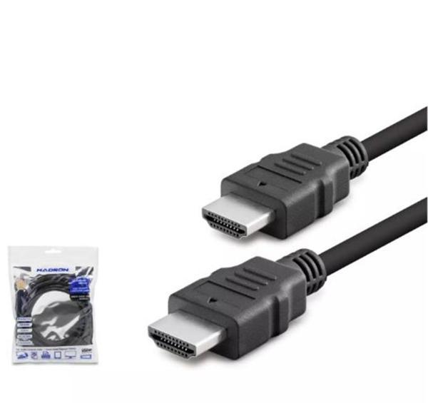 HADRON HDX2005 HDMI (M) TO HDMI (M) KABLO PVC 3M SİYAH - Image 1