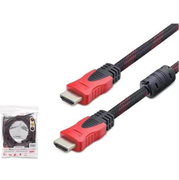HADRON HDX2012 HDMI (M) TO HDMI (M) KABLO ÖRGÜLÜ 1.5M SİYAH - Image 1