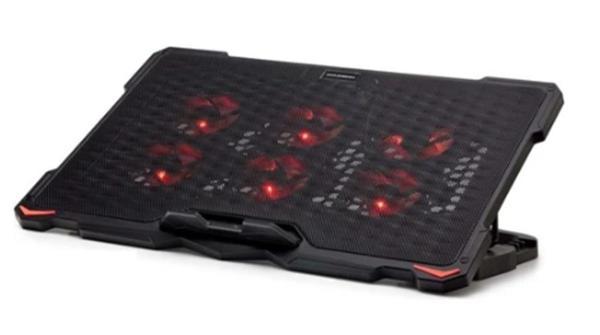 Hadron Polar 6 Fanlı Laptop Soğutucu RGB 15"17" Sessiz Çalışma - Image 1