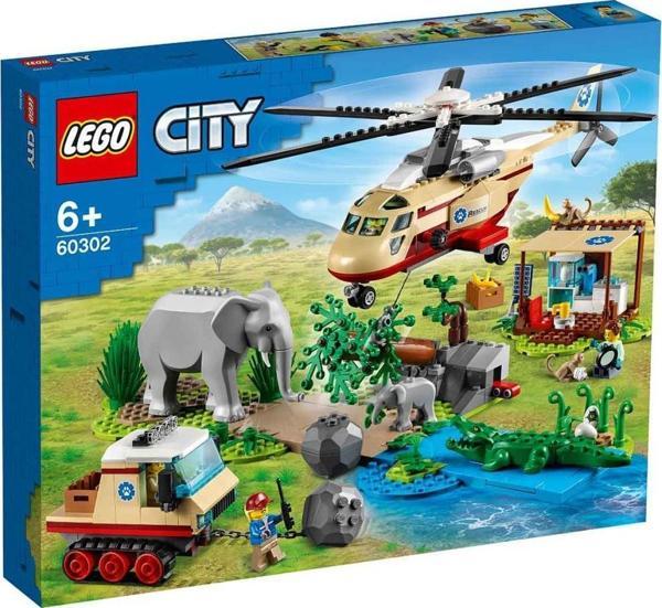 LEGO City Vahşi Hayvan Kurtarma Operasyonu 60302 +6 Yaş (525 Parça) - Image 1