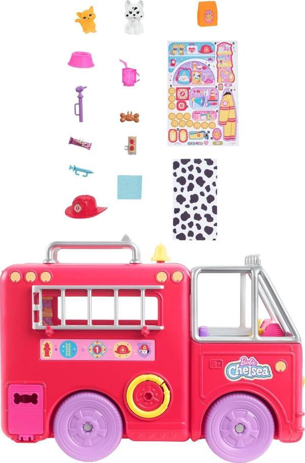 Barbie Chelsea İtfaiye Aracı Oyun Seti HCK73  - Image 1