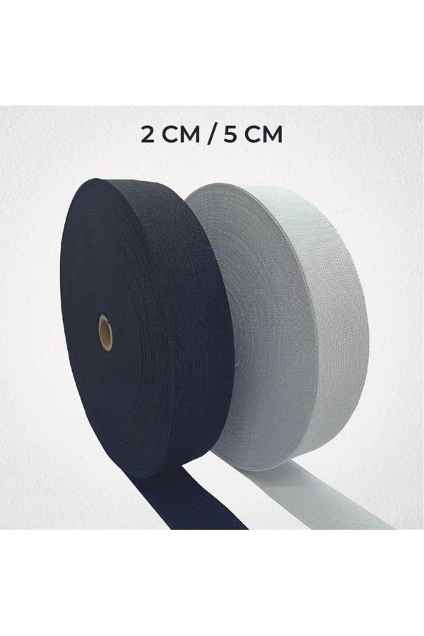 3,5 CM SÜPER ÖRME SİYAH RENK LASTİK 25 METRE - Image 1