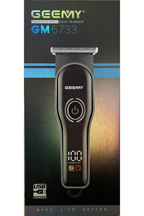 Geemy Gm 6733 Tıraş Traş Makinesi Sakal Saç Ense Lazer Öncesi Tüm Vücut Kaş Bıyık Çok Amaçlı - Image 1