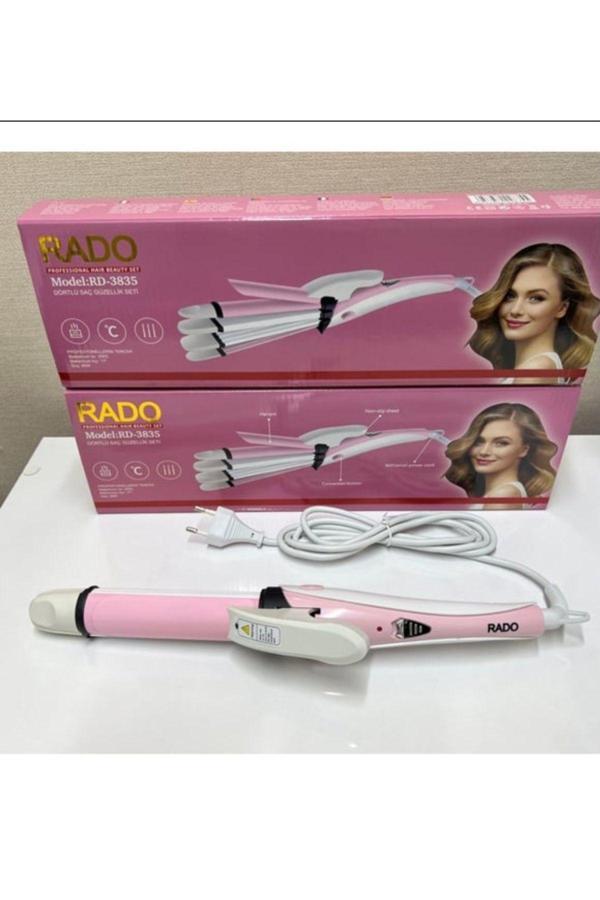 Rado Rd 3835 Çok Fonksiyonlu Saç Düzleştirici 4 Maşalı Düz Ve Dalgalı Saç Yapımı - Image 1