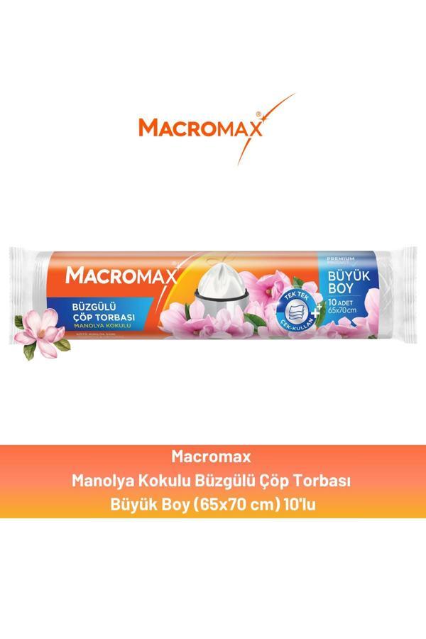 Macromax Büzgülü Manolya Çöp Torbası Büyük Boy 10'lu - Image 1