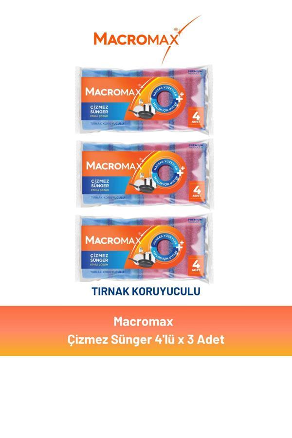 Macromax Çizmez Sünger 4'lü x 3 Adet - Image 1