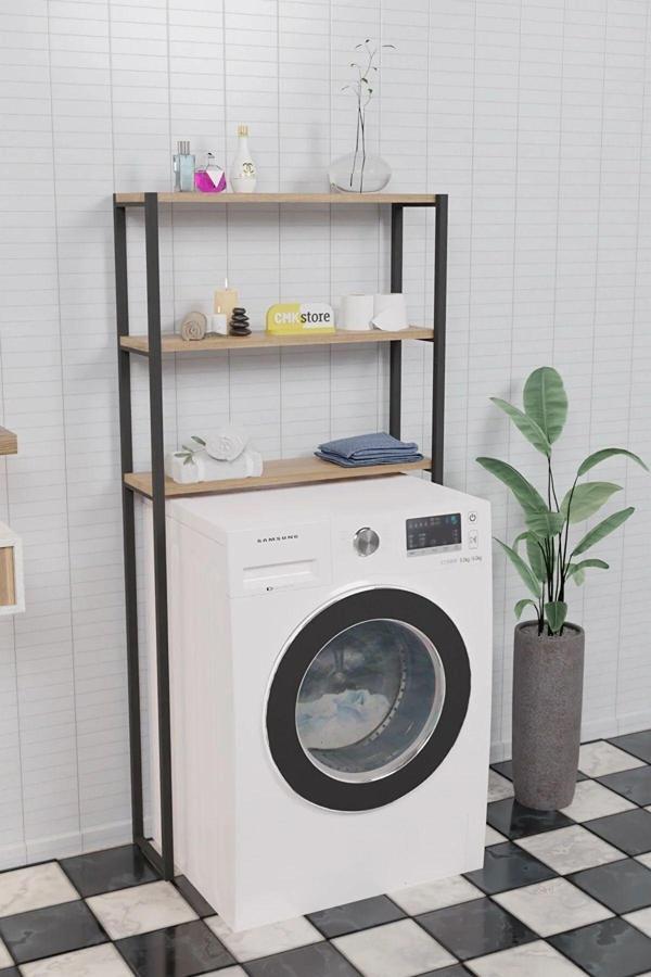 Aliis Life Çamaşır Makinesi Üstü Düzenleyici Raf Banyo Dolabı Rafı Makina Üstü Dolap Raf  - Image 1