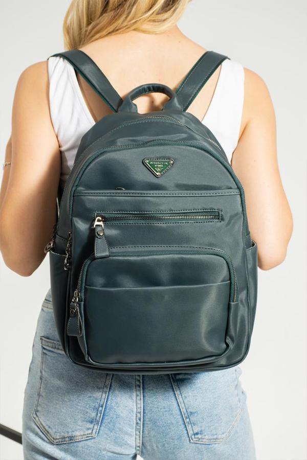 Saten Kumaş Kadın Sırt Çantası 35*25 Cm Yağmur İtici Kumaş Mega Bag Günlük Kullanıma Uygun - Image 1