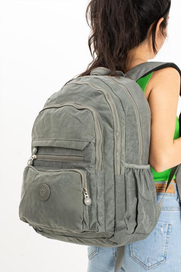 Unisex Sırt Çantası Hafif Yağmur Geçirmez Klinkır Kumaş Laptop Bölmeli Seyahat Çantası 43*30 Cm - Image 1