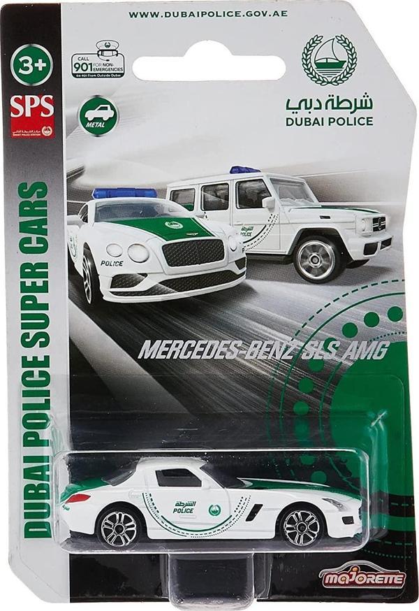 Majorette Dubai Polis Aracı Metal Diecast - Mercedes Benz SLS AMG 212057186 - Image 1