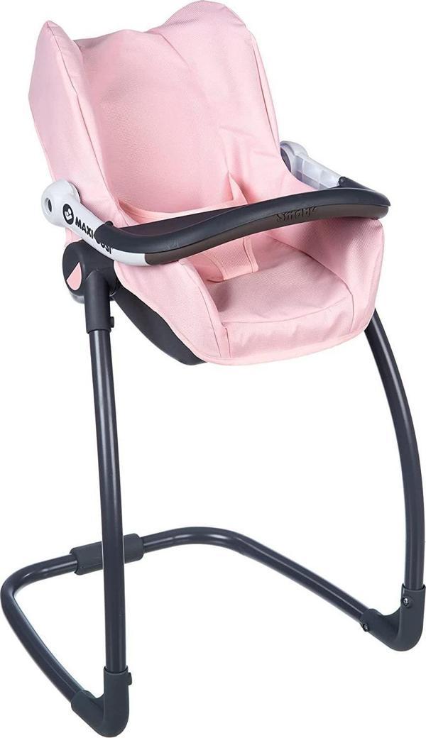 Smoby Maxi-Cosi Oyuncak Bebek Mama Sandalyesi Puset ve Salıncak - Pembe 240235 - Image 1