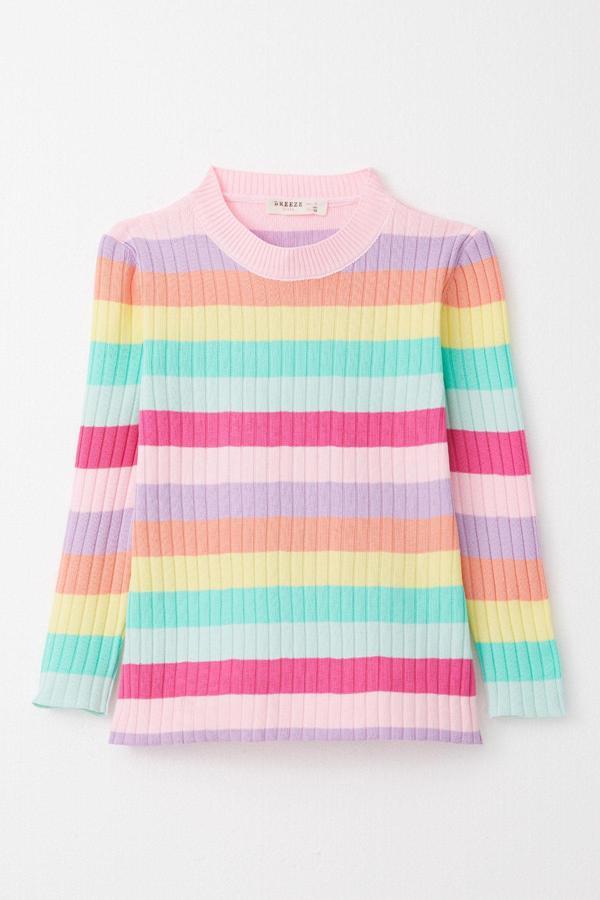 Breeze Kız Çocuk Triko Kazak Renkli 2-6 Yaş, Karışık Renk - Image 1