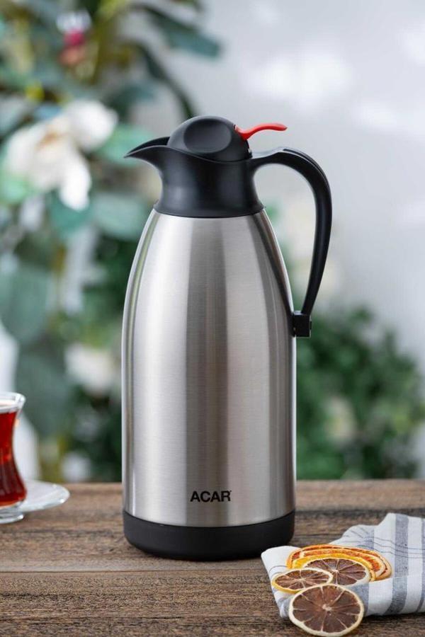 Acar Karat T Serisi Paslanmaz Çelik 2,5 Lt Termos Inox - Image 1