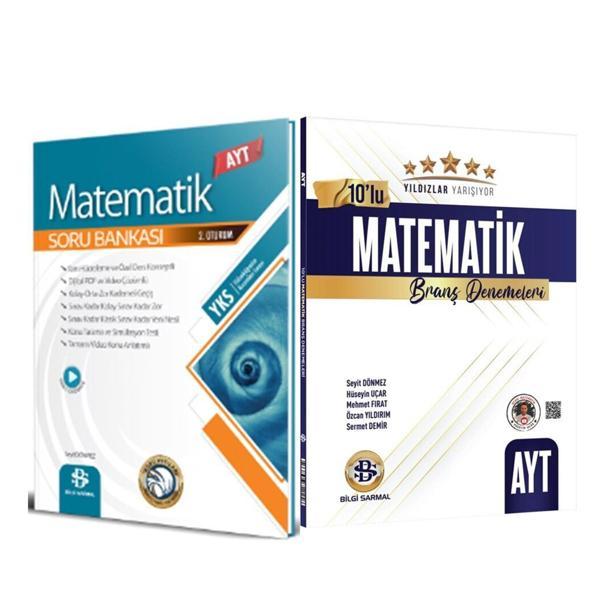 Bilgi Sarmal AYT Matematik Soru Bankası ve Yıldızlar Yarışıyor 10 lu Deneme Seti 2 Kitap - Bilgi Sarmal Yayınları - Image 1