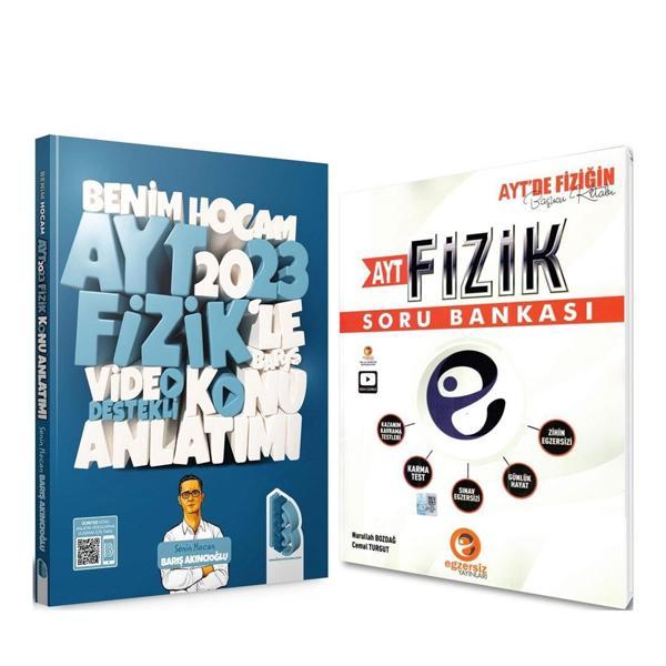 Benim Hocam 2023 AYT Fizik Konu ve Eğzersiz Soru Bankası Seti 2 Kitap - Egzersiz Yayınları - Image 1