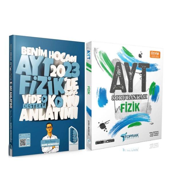 Benim Hocam 2023 AYT Fizik Konu ve Toprak Soru Bankası Seti 2 Kitap - Toprak Yayınları - Image 1