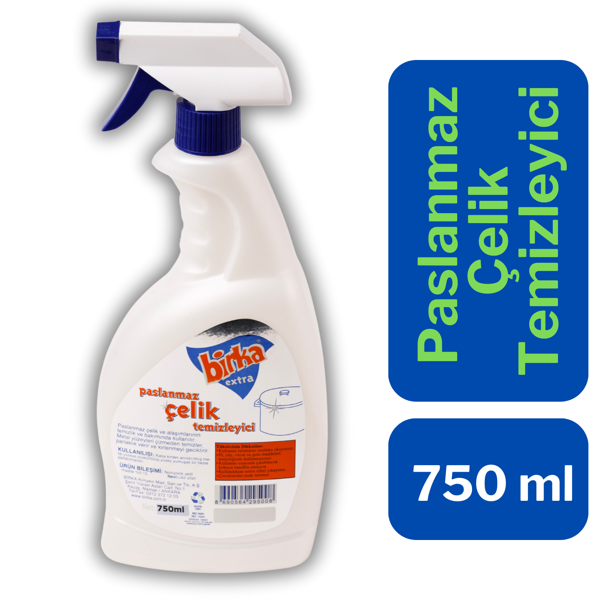 Birka Extra Paslanmaz Çelik Yüzey Temizleyicisi 750 ml – Üstün Temizlik, Maksimum Koruma - Image 1