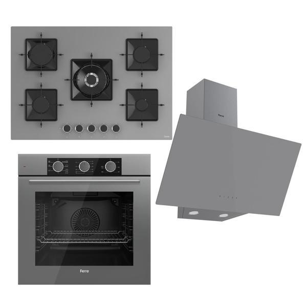 Ferre Fryart Ss Serisi Gri Set (ss038 + Qxe62cpr +d079 ) -75'lik Seri - Image 1