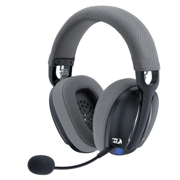 REDRAGON H878 SKULD PRO TRI-MODE KABLOSUZ 7.1 SURROUND AYDINLATMALI GAMING KULAKLIK SIYAH-GRI - Image 1
