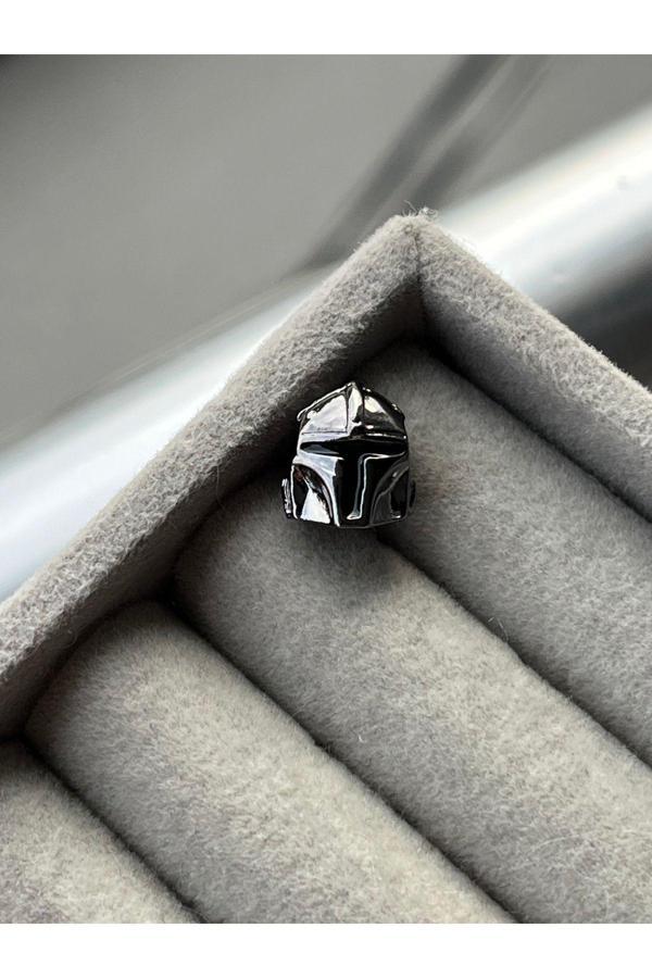 Asafaccessory Star Wars Mandalorian Helmet Charm (Kask Miğfer Charm ) Gri Battal Standart - Image 1