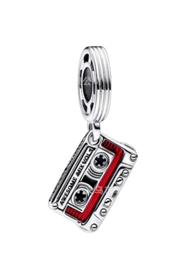 Asafaccessory Groot Kaset Charm Gümüş Kaplama Gri 0 - Image 1