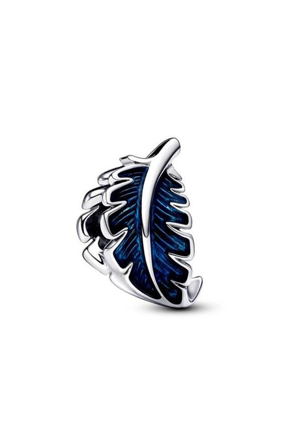 Asafaccessory Mavi Tüy Charm Gümüş Kaplama Mavi Battal Standart - Image 1