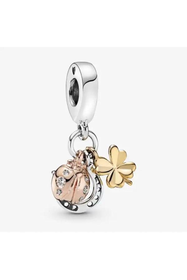Asafaccessory Uğur Böceği Şans Sallantılı Charm Gümüş Kaplama Gümüş Tek Ebat - Image 1