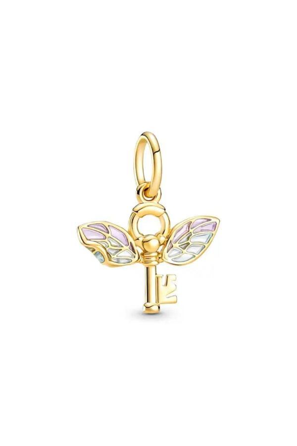 Asafaccessory Golden Key Charm Gümüş Kaplama Altın Tek Ebat - Image 1