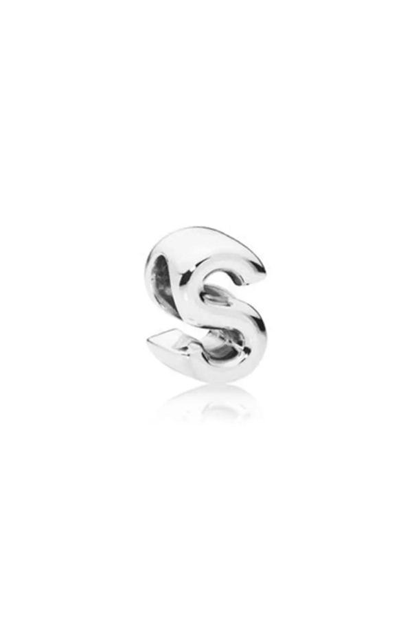 Asafaccessory Harf Charm Gümüş Kaplamadır Gümüş Tek Ebat - Image 1