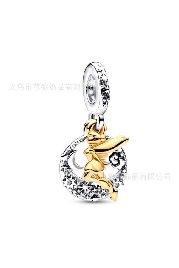 Asafaccessory Tinkerbell Gece Charm Gümüş Kaplama gümüş Tek Ebat - Image 1