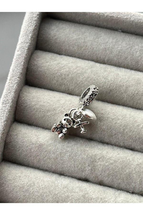 Asafaccessory Sallantılı Charm ( Gümüş Kaplama Gri M - Image 1
