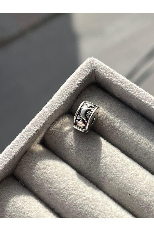 Asafaccessory Ay Yıldız Klips Charm Gri  - Image 1