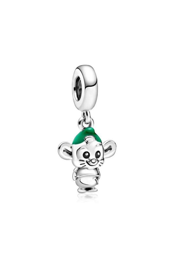 Asafaccessory Mouse Gas Charm Gümüş Kaplama Gümüş Battal Standart - Image 1