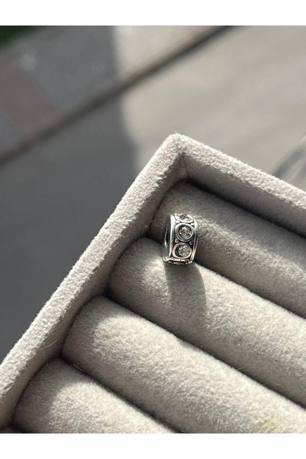 Asafaccessory Beyaz Taşlı Klips Charm Beyaz  - Image 1