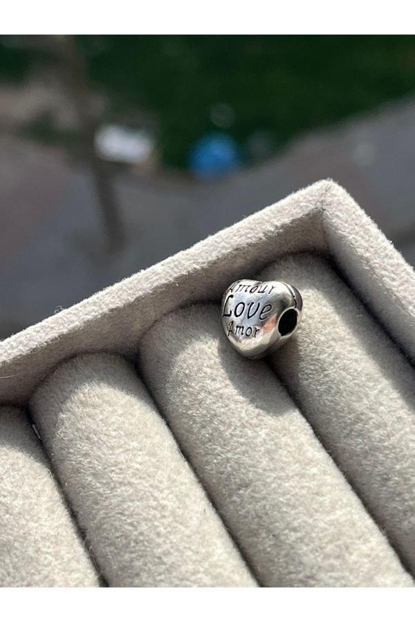 Asafaccessory Love Amour Klips Charm Gri  - Image 1