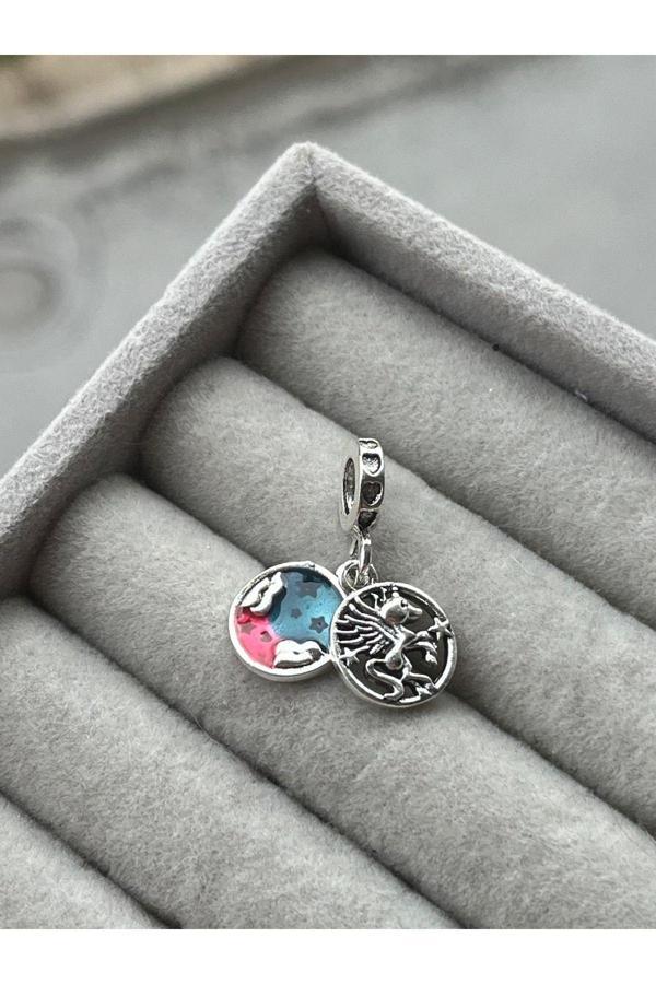 Asafaccessory Unicorn Aura Charm Gümüş Kaplama gri Tek Ebat - Image 1