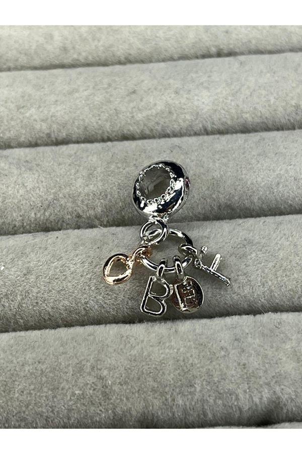 Asafaccessory Bff Charm Gümüş Kaplama Gümüş Tek Ebat - Image 1