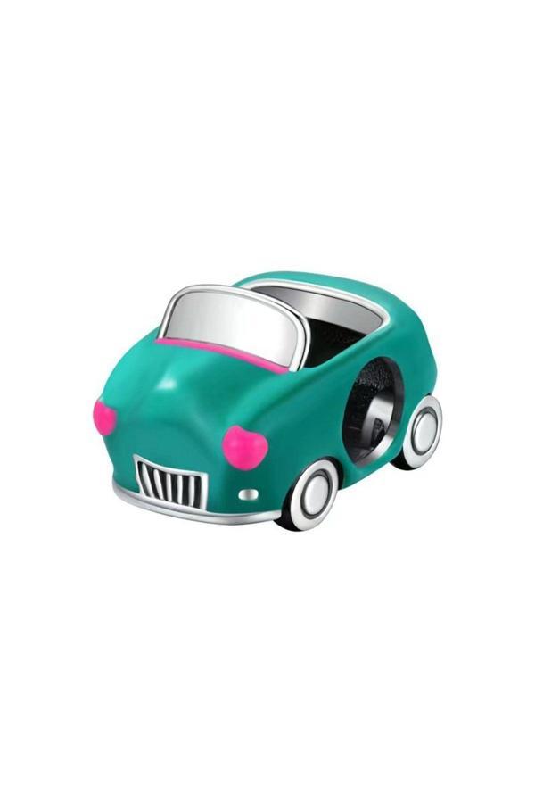 Asafaccessory Cabrio Yeşil Araba Charm Gümüş Kaplama Gri Battal Standart - Image 1