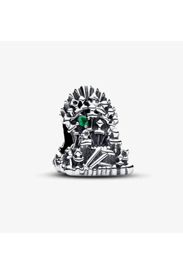 Asafaccessory Game Of Thrones Charm Demir Taht Gümüş Kaplama Gümüş Tek Ebat - Image 1
