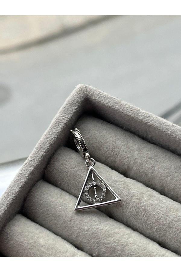 Asafaccessory Harry Potter Ölüm Yadigarları Charm Gümüş Kaplama Gri Tek Ebat - Image 1