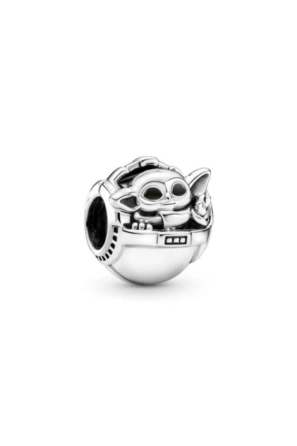 Asafaccessory Baby Yoda Charm (Star Wars ) Gümüş Kaplama Gri Tek Ebat - Image 1