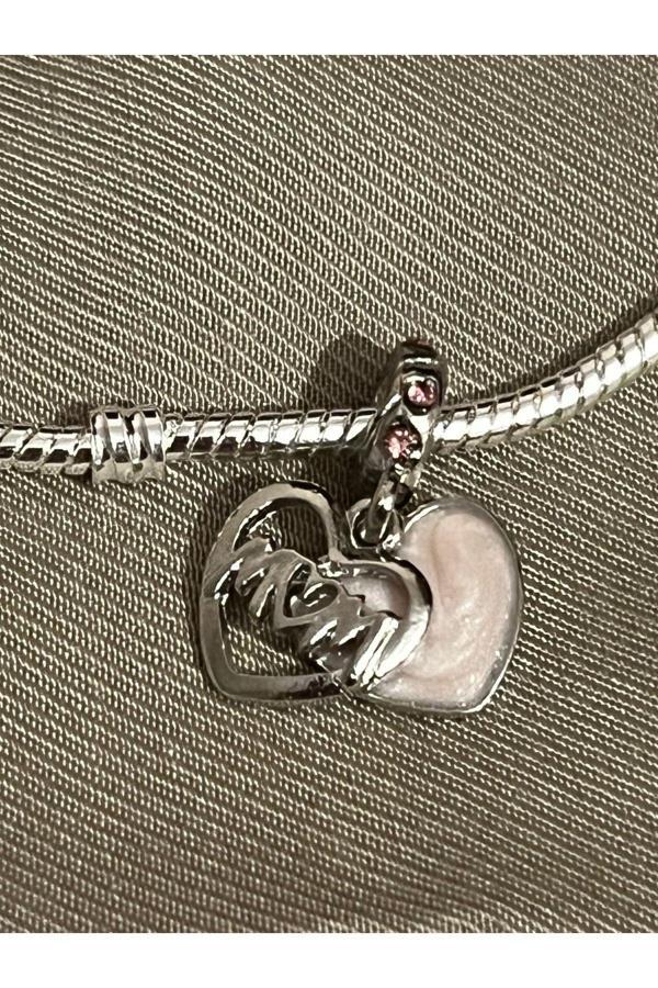 Asafaccessory Mom Charm Gümüş Kaplama Gümüş Tek Ebat - Image 1