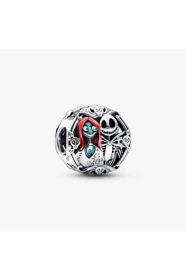 Asafaccessory Disney Noel Gecesi Kabusu Charm Gümüş Kaplama Gri Tek Ebat - Image 1