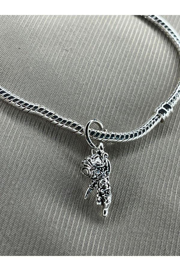 Asafaccessory Sallantılı Gri Spiderman Charm Gümüş Kaplama Gümüş Tek Ebat - Image 1