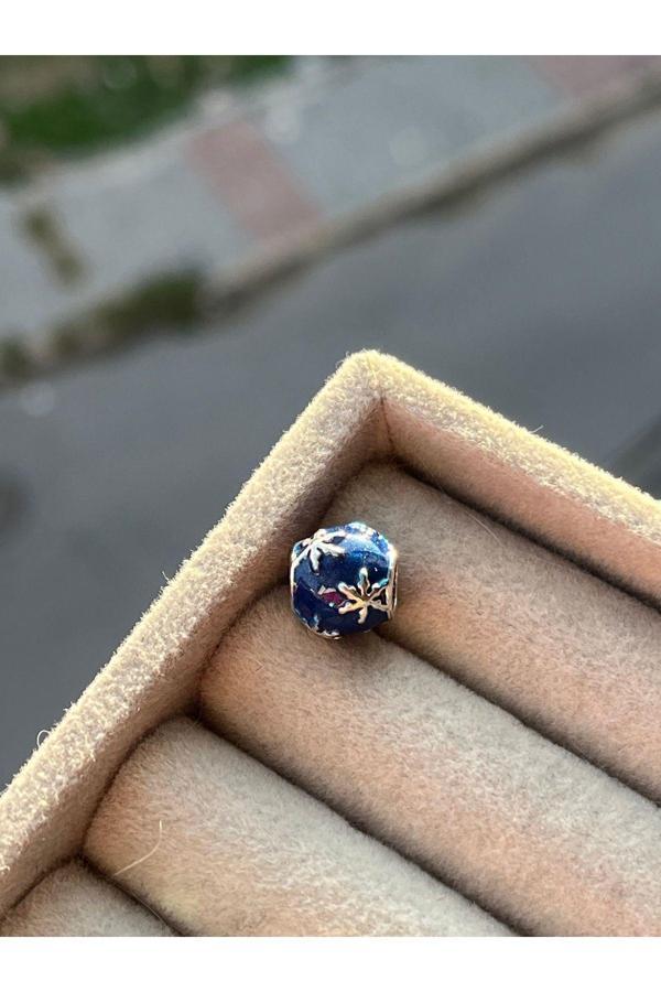 Asafaccessory Mavi Mineli Kar Tanesi Charm Mavi #1 - Image 1