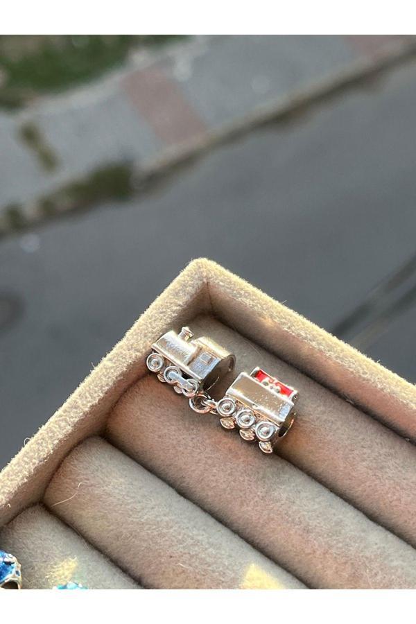 Asafaccessory Noel Treni Charm Gümüş Kaplama Gri #1 - Image 1