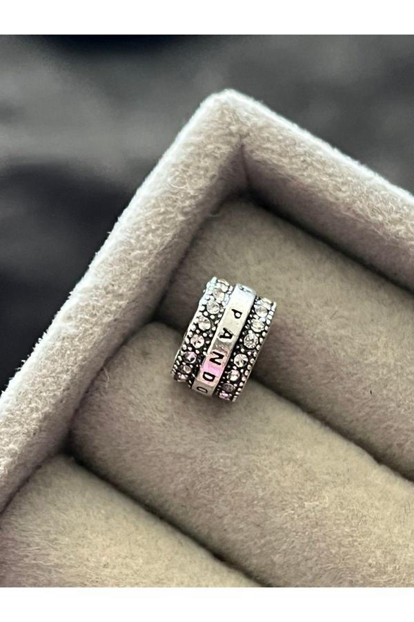 Asafaccessory Logolu Charm Gümüş Kaplama Gri Tek Ebat - Image 1