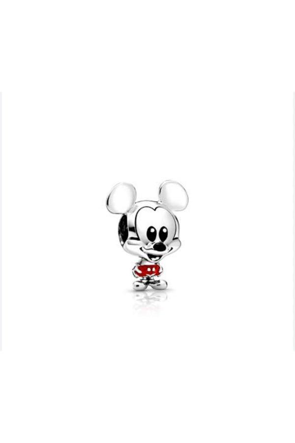 Asafaccessory Mickey Mouse Charm Gümüş Kaplama Gri #1 - Image 1